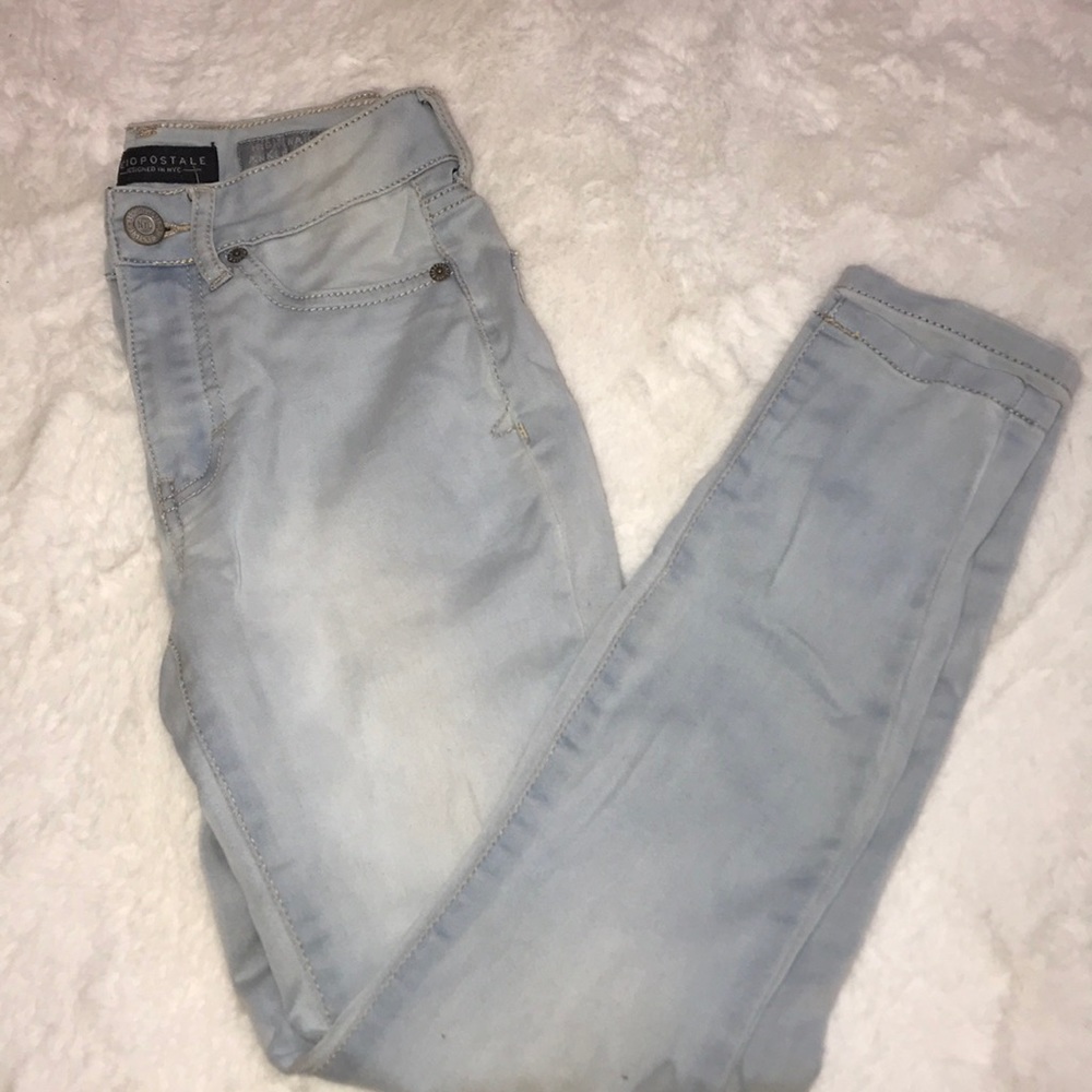 Light denim jeans